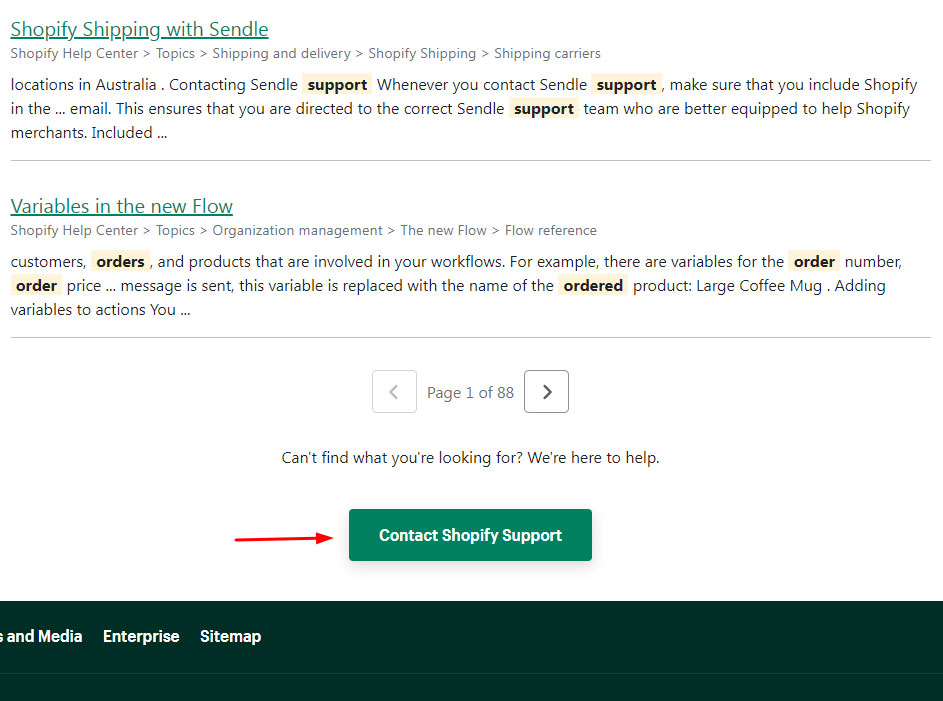 How to contact Shopify Support